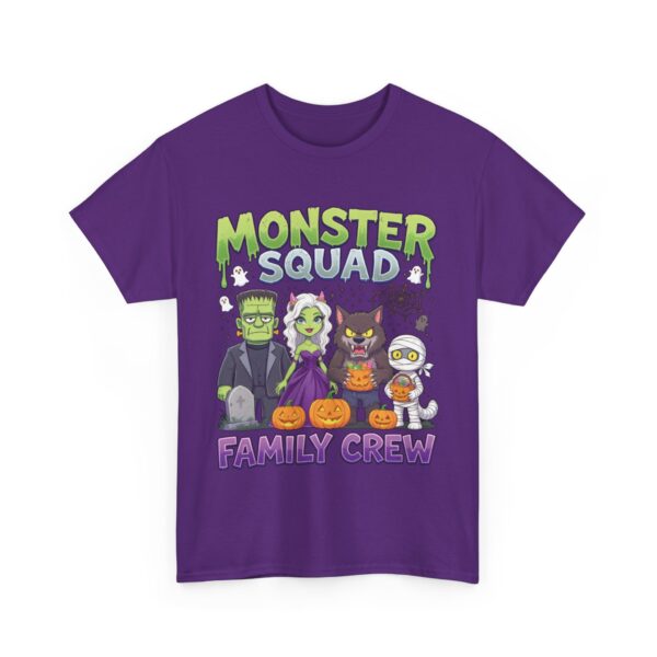 Matching Family Halloween Design – Monster Squad Outfit Unisex Heavy Cotton Tee - Image 3