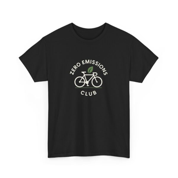 Zero Emissions Club Eco Cyclist Climate Rider Unisex Heavy Cotton Tee