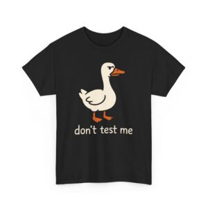 Silly Funny Goose Tee – Quirky Cartoon Pun Humor Unisex Heavy Cotton Tee