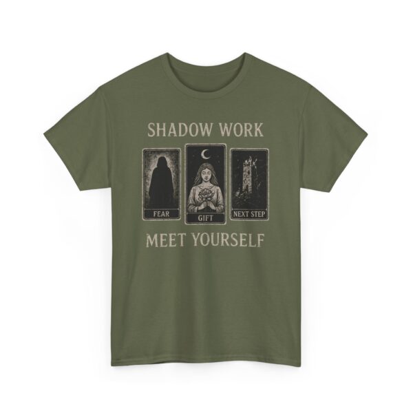 Shadow Work Tarot Unisex Tee - Occult Symbolism and Gothic Design - Image 3
