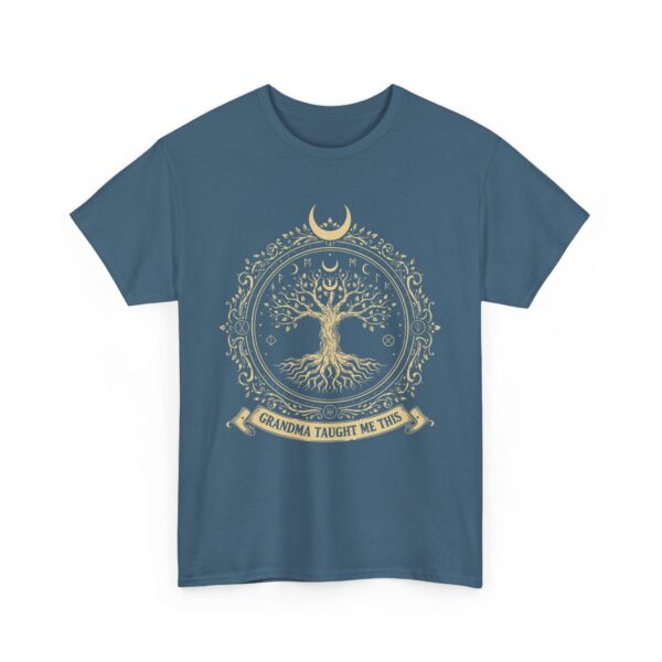 Tree of Life Tee with Three Moons Design for Wiccans and Pagans - Image 4