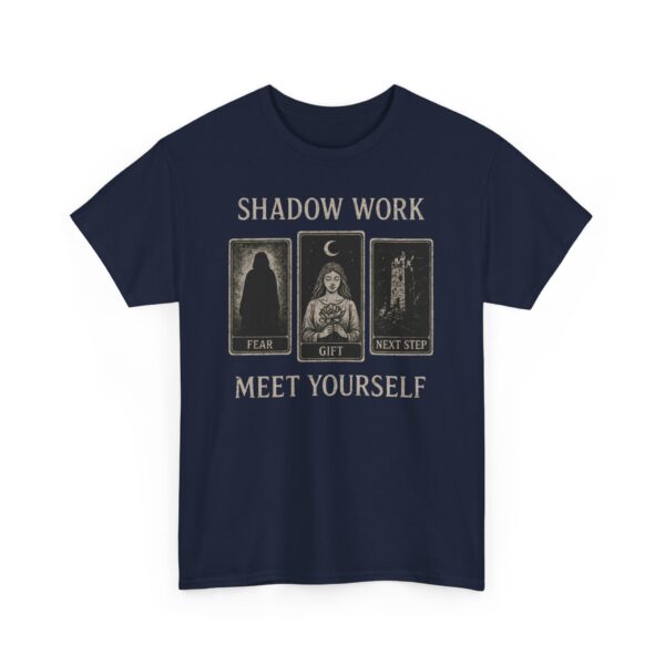 Shadow Work Tarot Unisex Tee - Occult Symbolism and Gothic Design - Image 6
