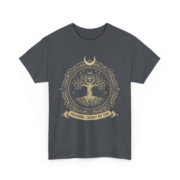 Tree of Life Tee with Three Moons Design for Wiccans and Pagans - Image 5