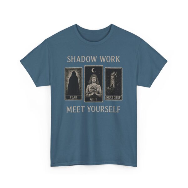 Shadow Work Tarot Unisex Tee - Occult Symbolism and Gothic Design - Image 4