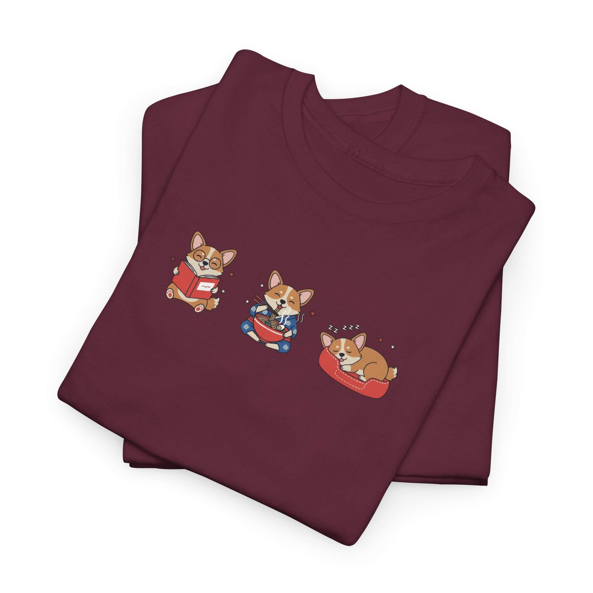 Corgi Trio Unisex Tee - Dog Lover Gift Tee - Image 3