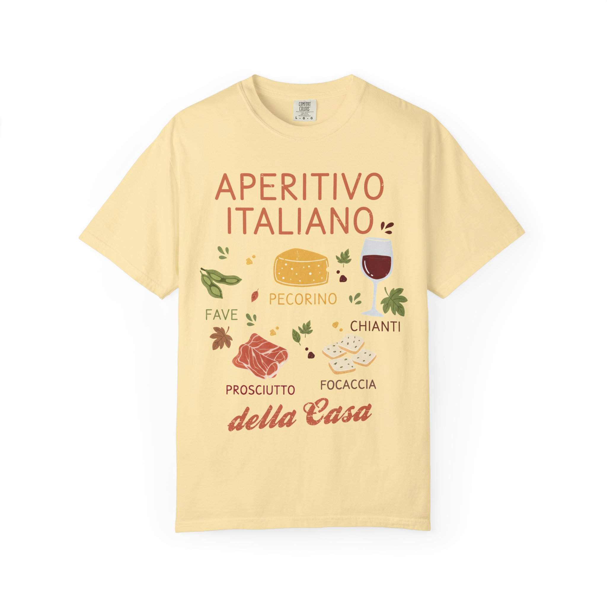 Aperitivo Italiano Rustico Italian Food Tee | Garment-Dyed Comfort Colors - Image 5