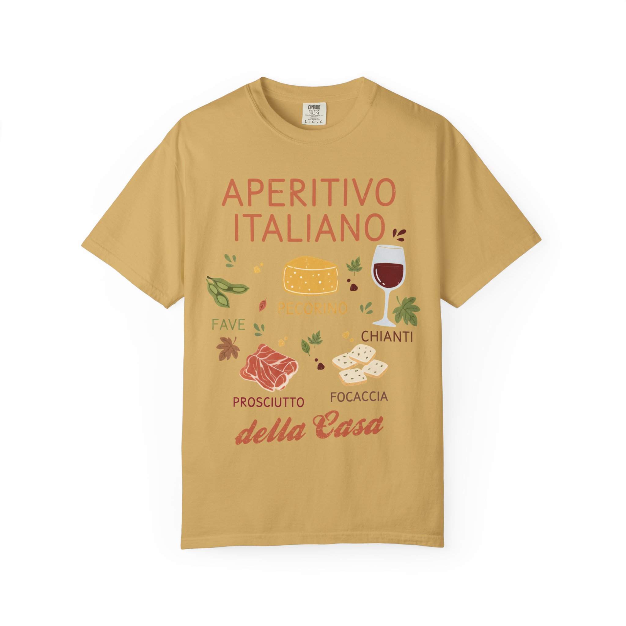 Aperitivo Italiano Rustico Italian Food Tee | Garment-Dyed Comfort Colors - Image 7