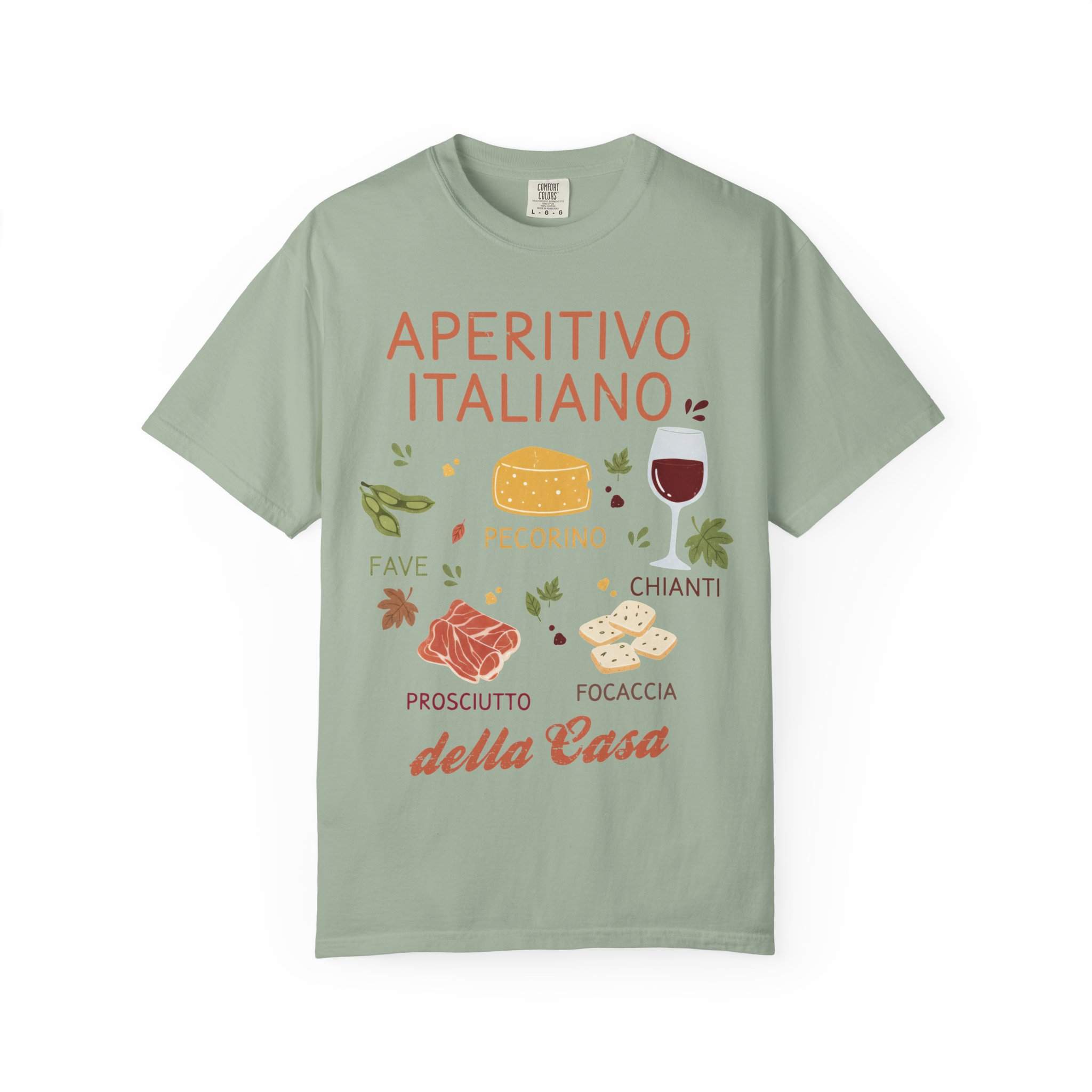 Aperitivo Italiano Rustico Italian Food Tee | Garment-Dyed Comfort Colors - Image 9