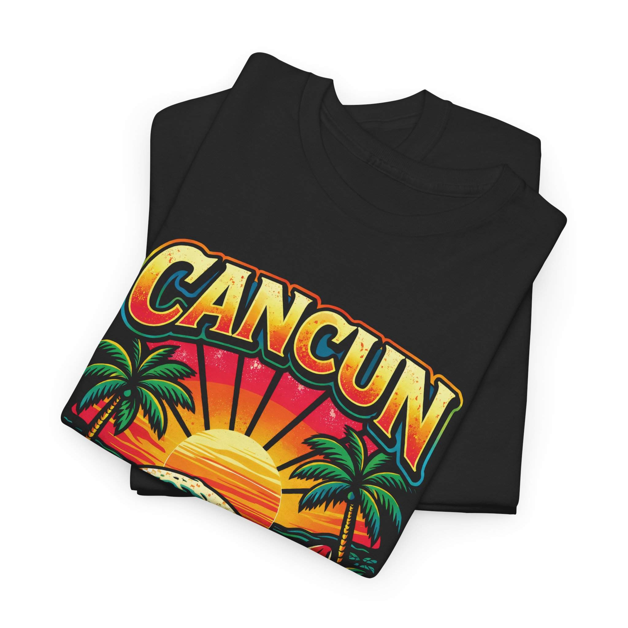Cancun Surf & Sun Tee — Vintage Tropical Beach Crew T-Shirt - Image 3
