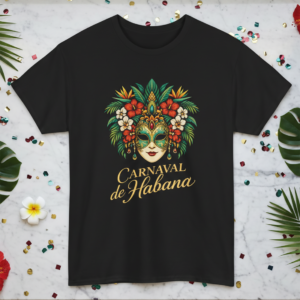 Carnaval de Habana T-Shirt — Cuban Carnival Mask Graphic Tee