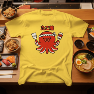 Takoyaki Octopus T-Shirt — Cute Japanese Food Graphic Tee