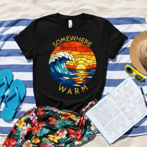 Somewhere Warm Sunset Wave T-Shirt